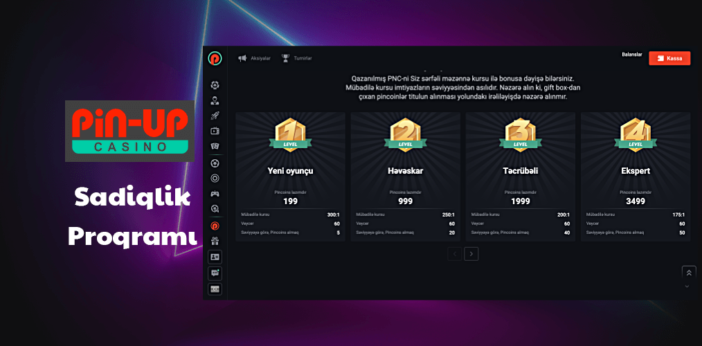 Pin Up Loyallıq Proqramı haqqında məlumat